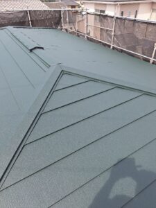 屋根カバー施工後