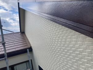 施工すぐの外壁