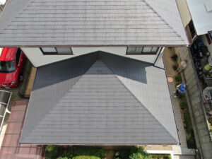 三木市 外壁塗装 株式会社Matsudaira ドローン 屋根点検の様子